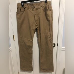 Polo Ralph Lauren men’s 38x32 straight leg khaki jeans. 5 pocket. Excellent cond